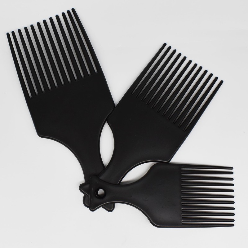 Afro Hair Comb Smooth and Stable Wide Teeth Plastic Styling