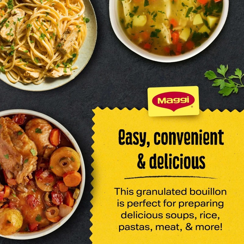 Maggi Granulated Chicken Flavor Bouillon Ground 16 oz x 2
