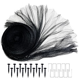 Bretoes Koi Pond Net, Black Heavy Woven Net, Garden Farm Net, to Protect Koi, Fruits and Vegetables from Animals Such as herons and Cats (4.5 m x 4.5 m, Black)