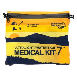 Adventure Medical Kit Ultralight/Watertight Medical Kit .7 - Up to 3 People, Up to 3 Days - Includes Bandages, Blister Essentials & More - Perfect for Hiking, Biking & Climbing