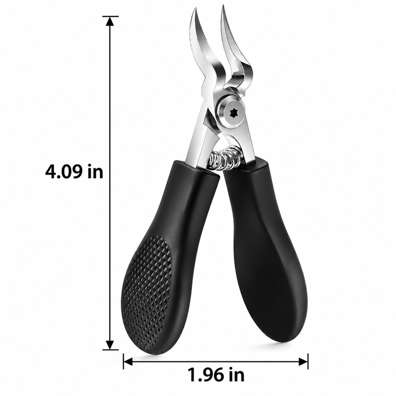 Heavy Duty Stainless Steel Toenail Clipper – Serrated Blade Nail