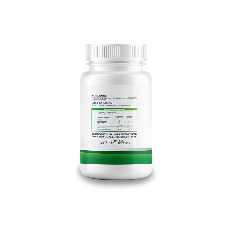 Naima Kit Citrato Magnesio Inositol 100 Cápsulas Suplemento Alimenticio Puro