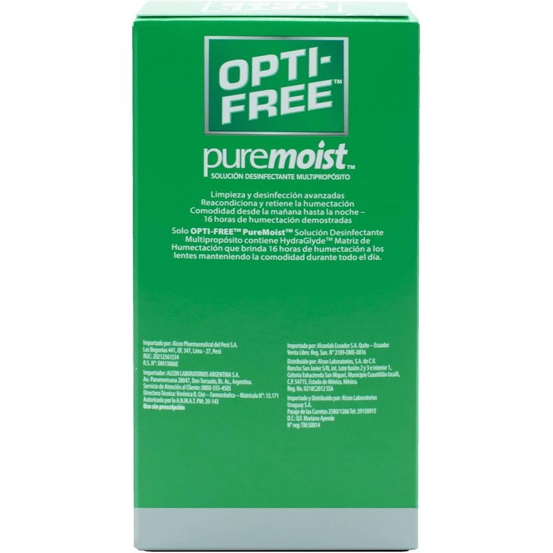 Opti Free - Pure Moist 120 ml, paquete de 1