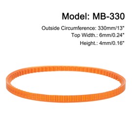 uxcell 4pcs MB Series Standard Sewing Machine Belts MB-330 Motor Drive V Belt, 330mm / 13" Outside Circumference