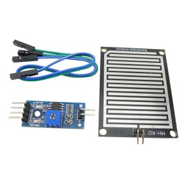 KKHMF 6pcs Raindrop Detection Sensor Module LM393 Weather Monitor Sensor Nickel Plate 3.3-5V for Arduino