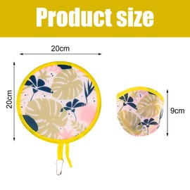 HDBHBH 4Pcs Floral Round Foldable Hand Fan - Japanese Style Handheld Foldable Compact Cooling Fans for Outdoor Games, Xmas Decoration, Festival, Party Favors,Travel