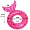 HappyHome Adult Mermaid Float Cute Swim Ring with Backrest for