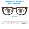 Ezyaid PD Ruler with Instruction Manual - Pupillary Distance Ruler