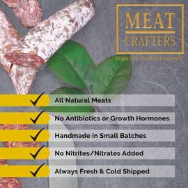 MeatCrafters Herb & Citrus, Dry Cured, No Added Nitrites or Nitrates, Antibiotic Free, All Natural Meat, 5oz (4-Pack)