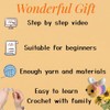 ZICALSO Crochet Kit for Beginners,Beginner Crochet Kit with Step-by-Step Video