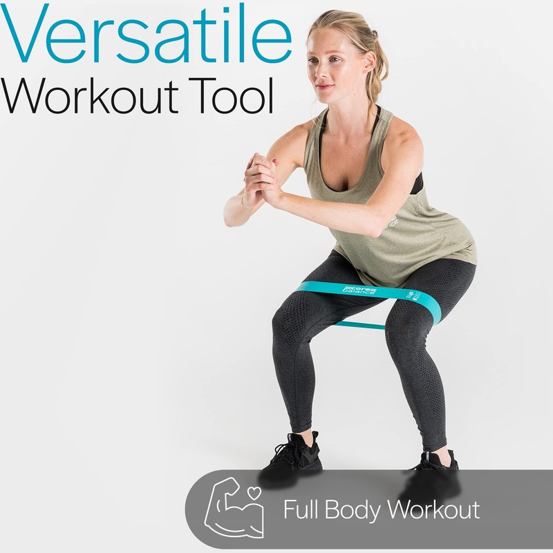 Core Balance Mini Resistance Bands Set Of 5 With Bag
