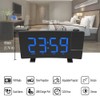 Projection Alarm Clock 8 Inch LED Curved Screen FM Radio