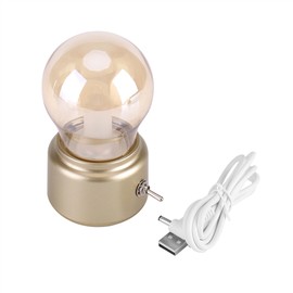 Creative Retro LED Night Light USB Rechargeable Night Light Gold