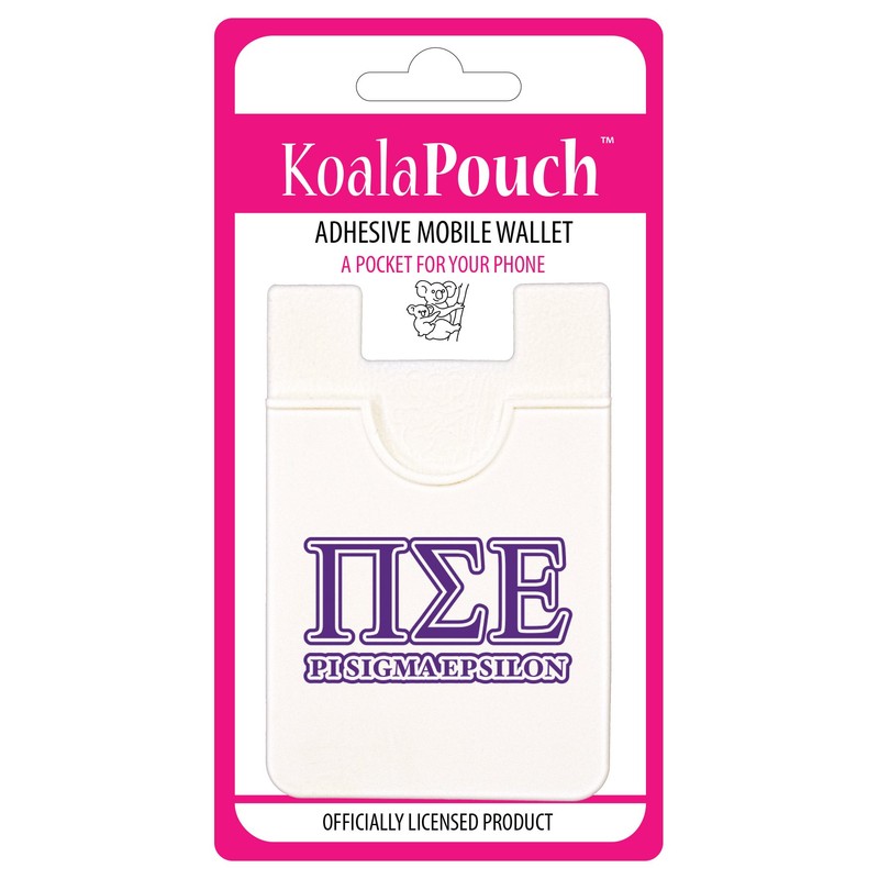 Pi Sigma Epsilon - Koala Pouch - Adhesive Cell Phone