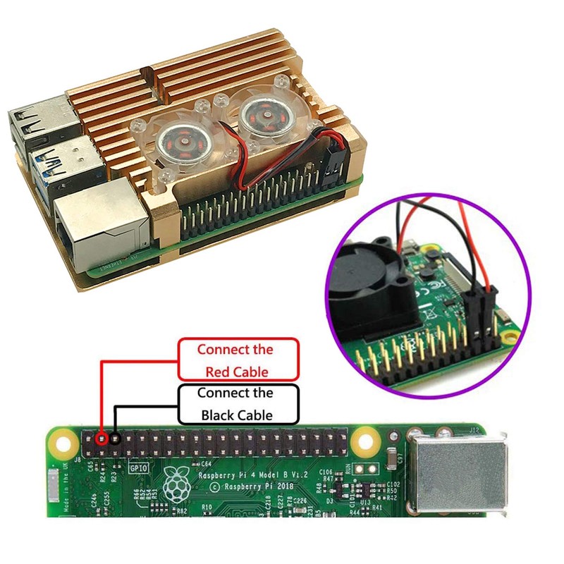 RLTech Case for Raspberry Pi 4 Model B, Raspberry Pi