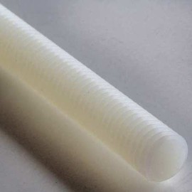 1/4"-20 x 239; Plain Nylon 6/6 Threaded Rod