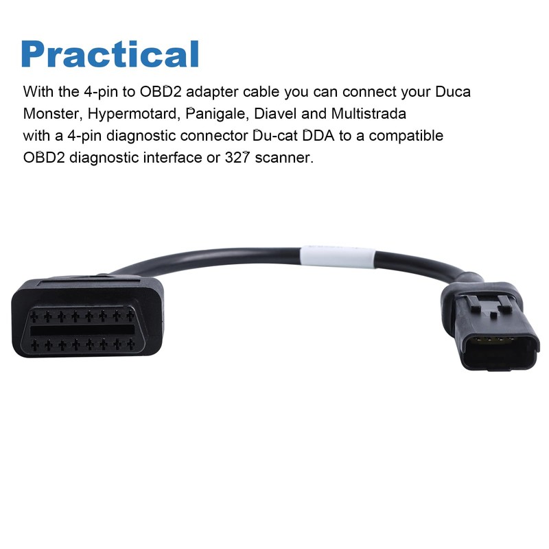 AUTANCTOR 3 Pin 16 Pin Diagnostic Adapter OBD2 OBDII Cable