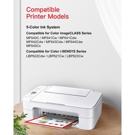 054H 054 Toner Replacement for Canon 054H 054 Toner Cartridge Set work with Canon MF642Cdw Toner Cartridges for Color imageCLASS MF644Cdw MF642cdw MF641Cw LBP622Cdw, 4 Pack CRG-054H Cartridge 054