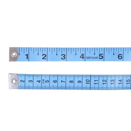 Bureaucrat Measuring Tape - Body Measurement Inch Tape - 60 Inches/150 CMs - Double Side Rulers, Flexible, Portable,Sewing, Dress Making Tailor's Tape (4, Blue, 60 Inches)