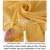 ShinyBeauty Gold Chiffon Curtains 2 Panels 2.4x10 FT Chiffon Backdrop