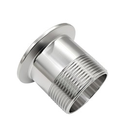 Beduan 2" Tri Clamp to 1-1/2" NPT Male Stainless Steel Sanitary Fitting Home Brew Connector (Ferrule OD 64mm)