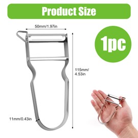 Stainless Steel Vegetable Peeler, U/Y Peeler with Straight-Blade Ergonomic Handle Ultra Sharp with Premium 430 Stainless Steel, for Potato Fruit Veggie Carrot Cabbage Cucumber Zucchini Home Kitchen