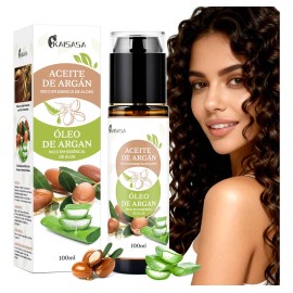 Kaisasa Aceite Capilar De Argan Oil Morocco Para Cabello 100 Ml Aceite De Cabello Con Argan Oil Marroquí Y Aceite De Aloe Vera, Anti-frizz Reparador E Hidratante Para Cabello