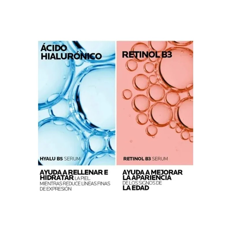 Kit Hidratante Serum Hyalu B5 + Retinol B3 La Roche