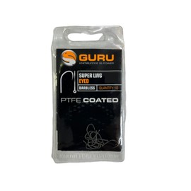 Guru Super LWG Eyed PTFE Coated Hooks All Sizes: 12