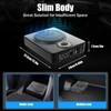 Kathring Slim Under-Seat Subwoofer, 600w Powered Car Truck Sub with