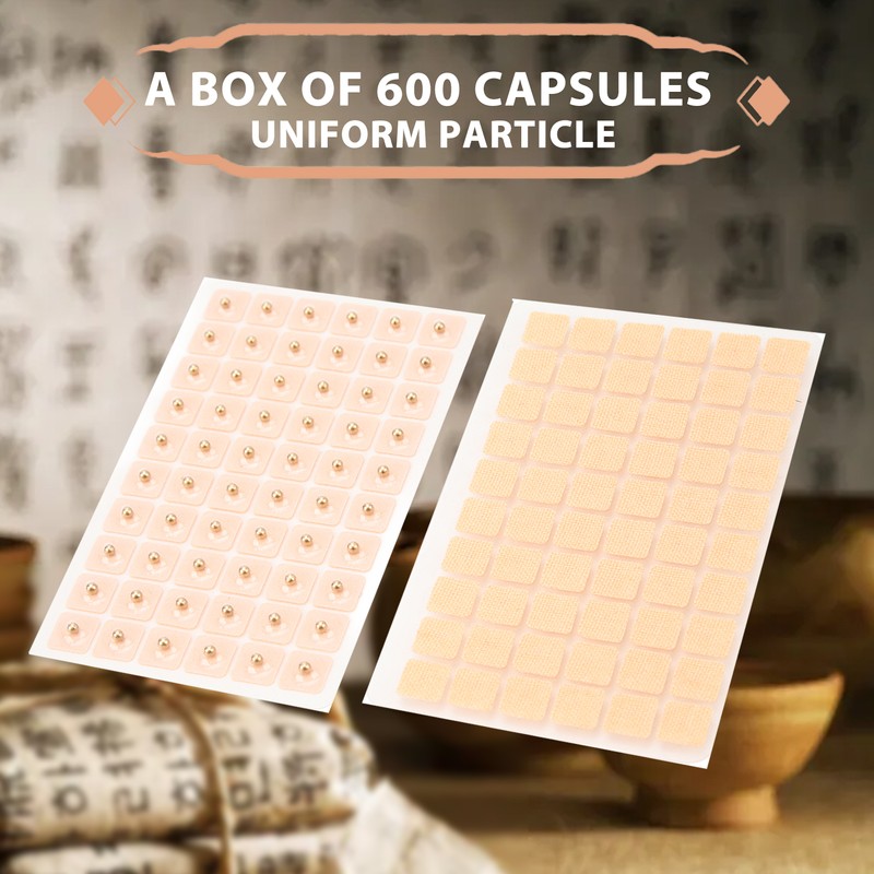 600pcs Ear Bead Sticker Massaging Detoxification Portable Ball Shape Ear