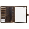 Greenburry Vintage Leather Writing Case, A4 Conference Folder, Document Folder,