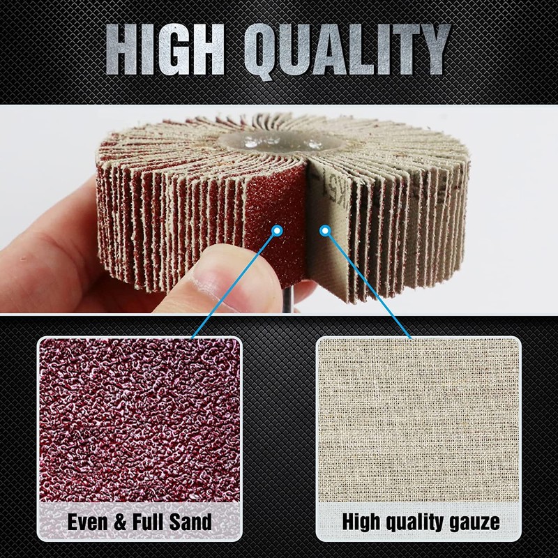 Flap Sander Set 80 Grit Flap Grinder Sanding Attachment for