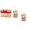 Premier Decorations Festive Ceramic Ginger Bread Mugs Gift Set of