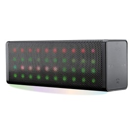 Avido ZEDA Portable LED Light Show Wireless Speaker- HD Sound, Built-in Speakerphone, FM Radio, Aux Connection, USB Mode, Micro-SD Card Input, Voice Prompts, and Rechargeable Battery