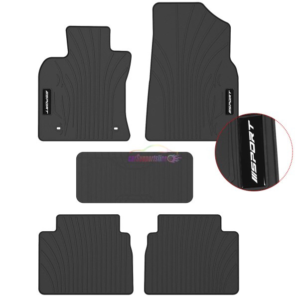 Unbranded Fit For 18-24 Toyota Camry Black Latex Floor Mats