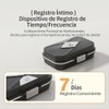 Richome Pastillero de Viaje Impermeable, Pastillero Semanal Portátil