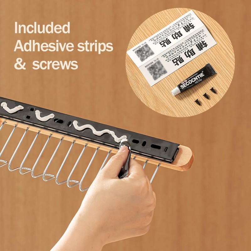 Pull Out Bra Hanger for Closet, Sliding Hooks Rack for