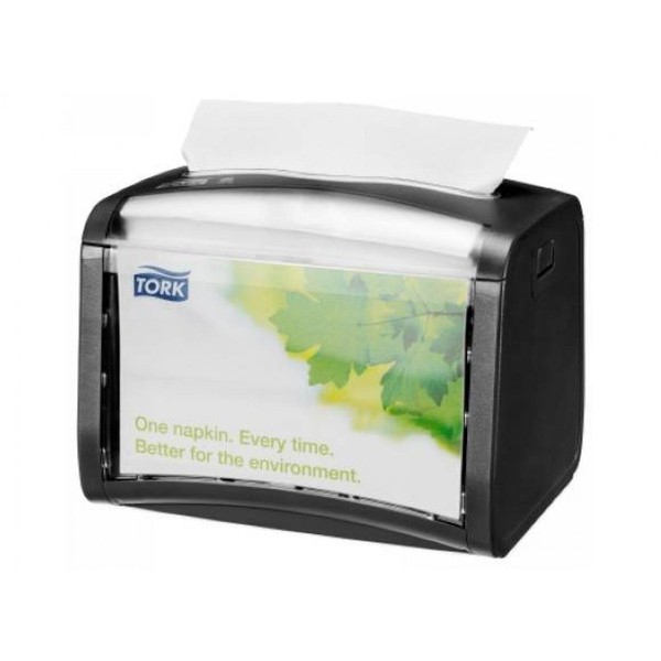Tork SCA Xpres snap Signature Napkin Dispenser 623200, Black, 8 x 6.5 x 6.5 inches