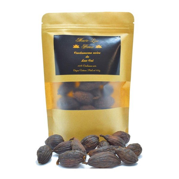 Black Cardamom from Lao Cai, Vietnam 100g - the great cardamom excellence to natural.