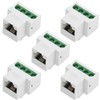 PENGLIN Pack of 5 RJ11 Extension Panel Mounting Adapter, CAT3