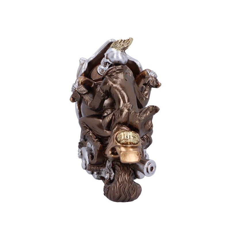 Nemesis Now Ride or Die Skeleton Biker Figure Bronze 19cm