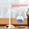 Solar Powered Wind Mill Model Desktop Decor Craft Kids Children