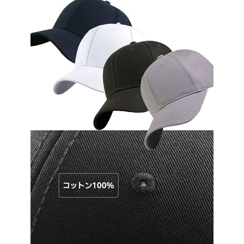 Spargel Large Size Deep Baseball Cap, 100% Cotton, Max 25.6