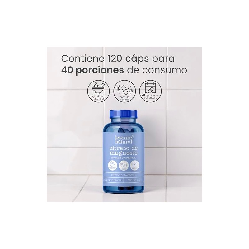 JOYCARE NATURAL Citrato de Magnesio en Cápsulas Relajación y el