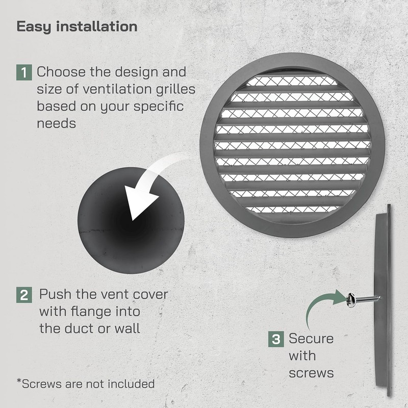 Vent Systems 10" Inch Soffit Vent Cover - Round Air