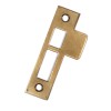 Antique Brass Strike Plates for Mortise Locks, 3/16" Spacing, NSTP71