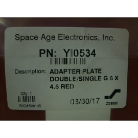 Space Age Electronics - Tyco Security Steel Adapter Plate YI0534 - Sealed NOS