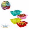 SUL Fridge Drawer Organisers, Plastic Kitchen Pull-Out Retractable Drawer Organizer,