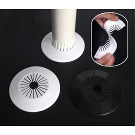 Suitable for pipe diameter 0.3-1inch Flange Pipe Cover Decoration Escutcheon Collar Pipe Cover Radiator for Wall Pipe Tube Decoration (0.3-1inch/10-25mm)